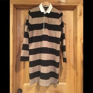 J Crew Womens 1984 Rugby Shirt Long Sleeve Dress